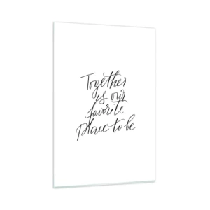 Tablou pe sticlă - O simți și tu? - 80x120 cm