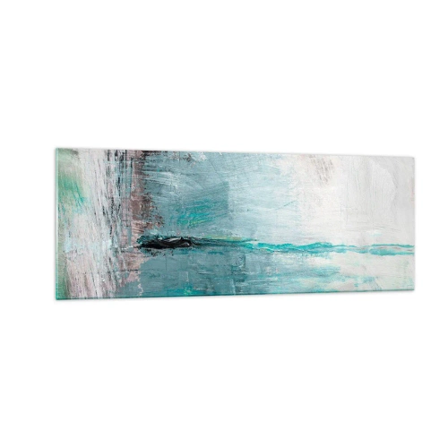 Tablou pe sticlă - Orizontal în albastru - 140x50 cm