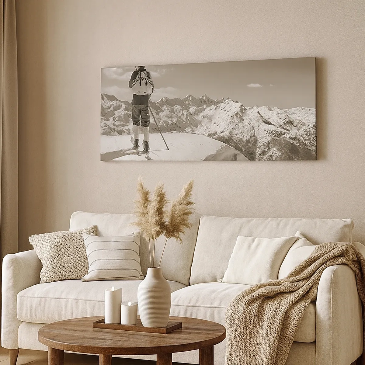 Tablou pe pânză - Și munții sunt la fel - 30x30 cm