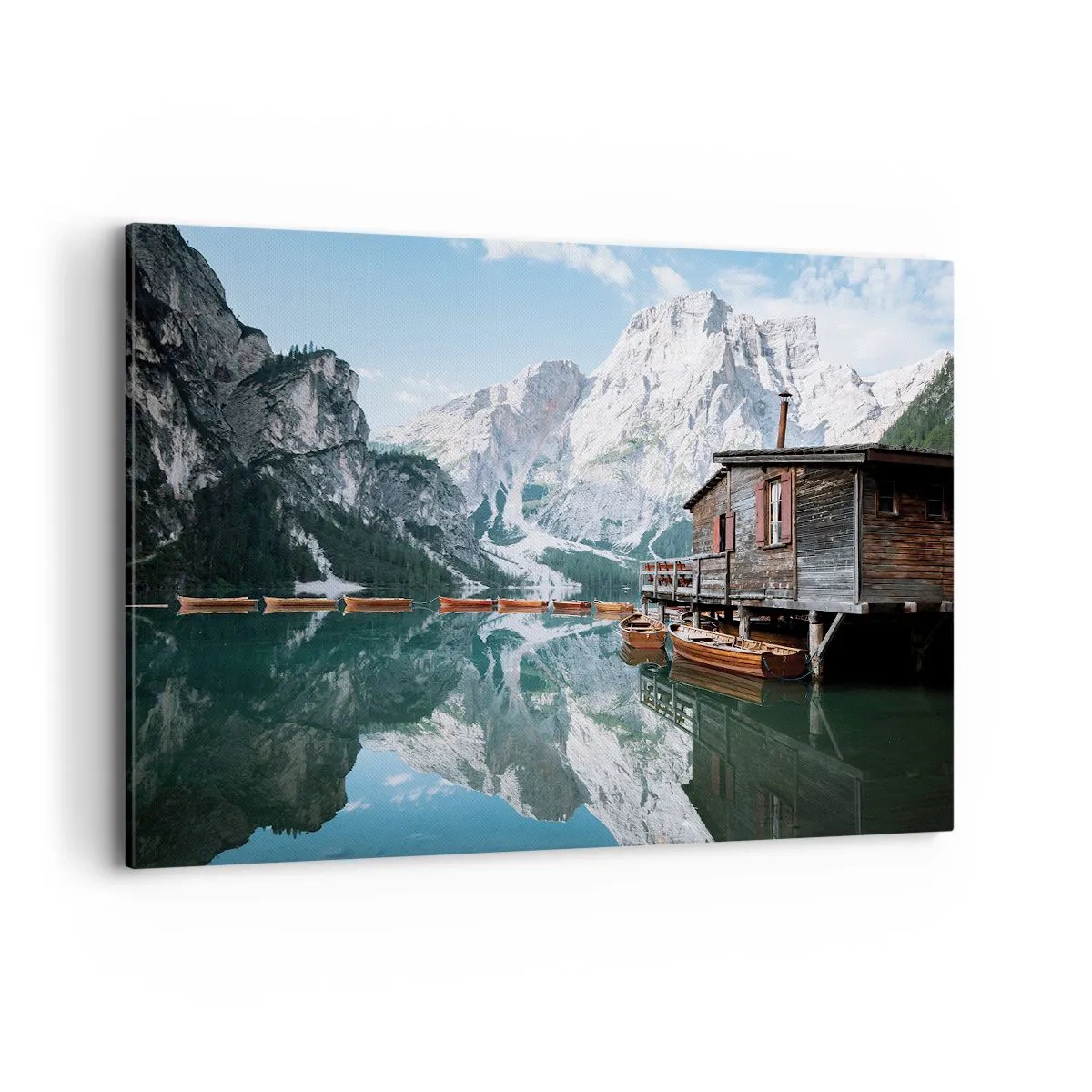 Tablou pe pânză - Dimineață cristalină de munte - 100x70 cm