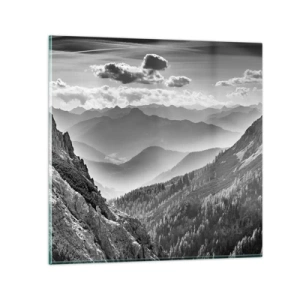 Tablou pe sticlă - Dincolo de orizont - 30x30 cm