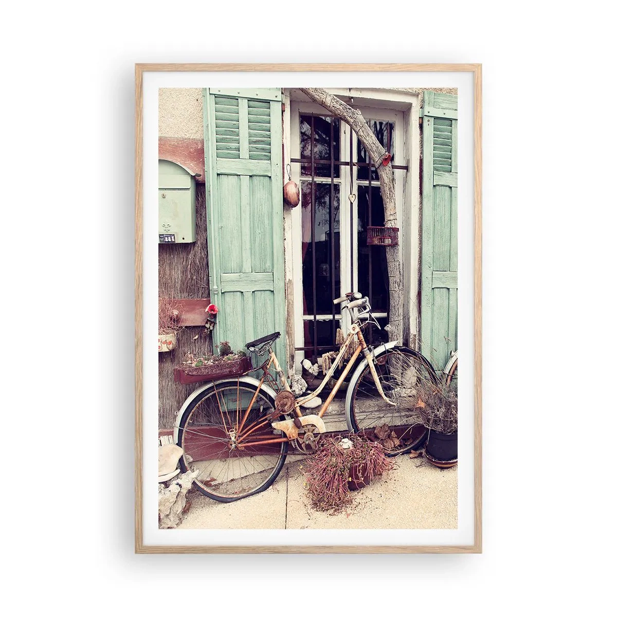 Poster în ramă de stejar deschis - Trăiască provincia! - 70x100 cm