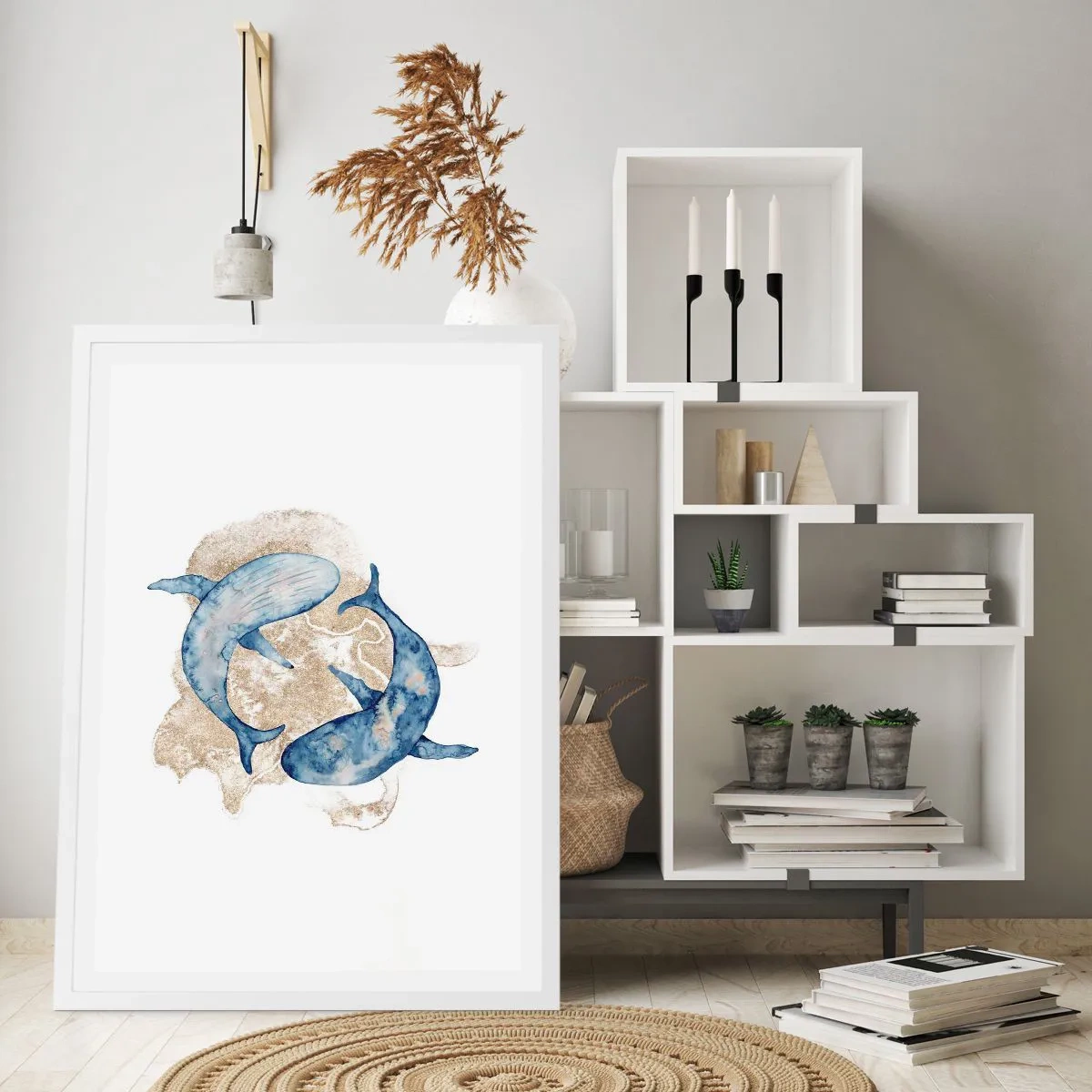 Poster în ramă albă - Prietenie sau iubire? - 70x100 cm