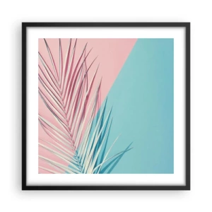 Poster în ramă neagră - Impresie tropicală - 50x50 cm