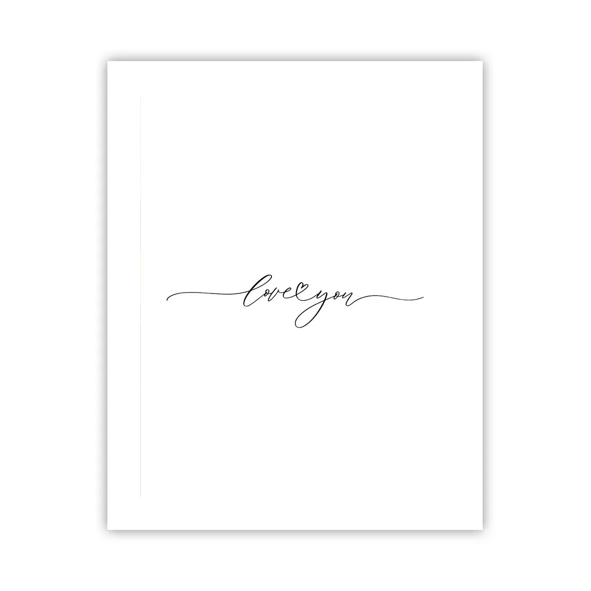 Poster - Negru pe alb - 40x50 cm