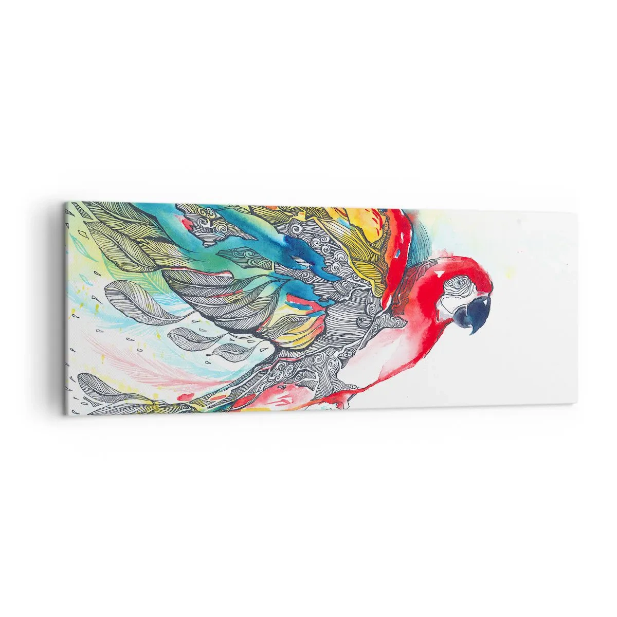 Tablou pe pânză - Trăiește în culori - 140x50 cm