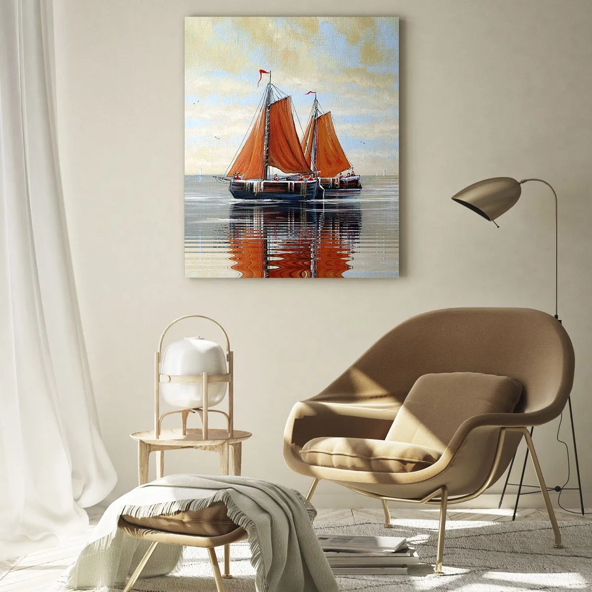 Tablou pe sticlă - Hei, marinarule, navighează... - 50x70 cm
