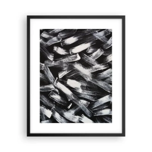 Poster în ramă neagră - Abstracție în spirit industrial - 40x50 cm