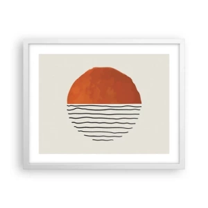 Poster în ramă albă - În stil japonez - 50x40 cm