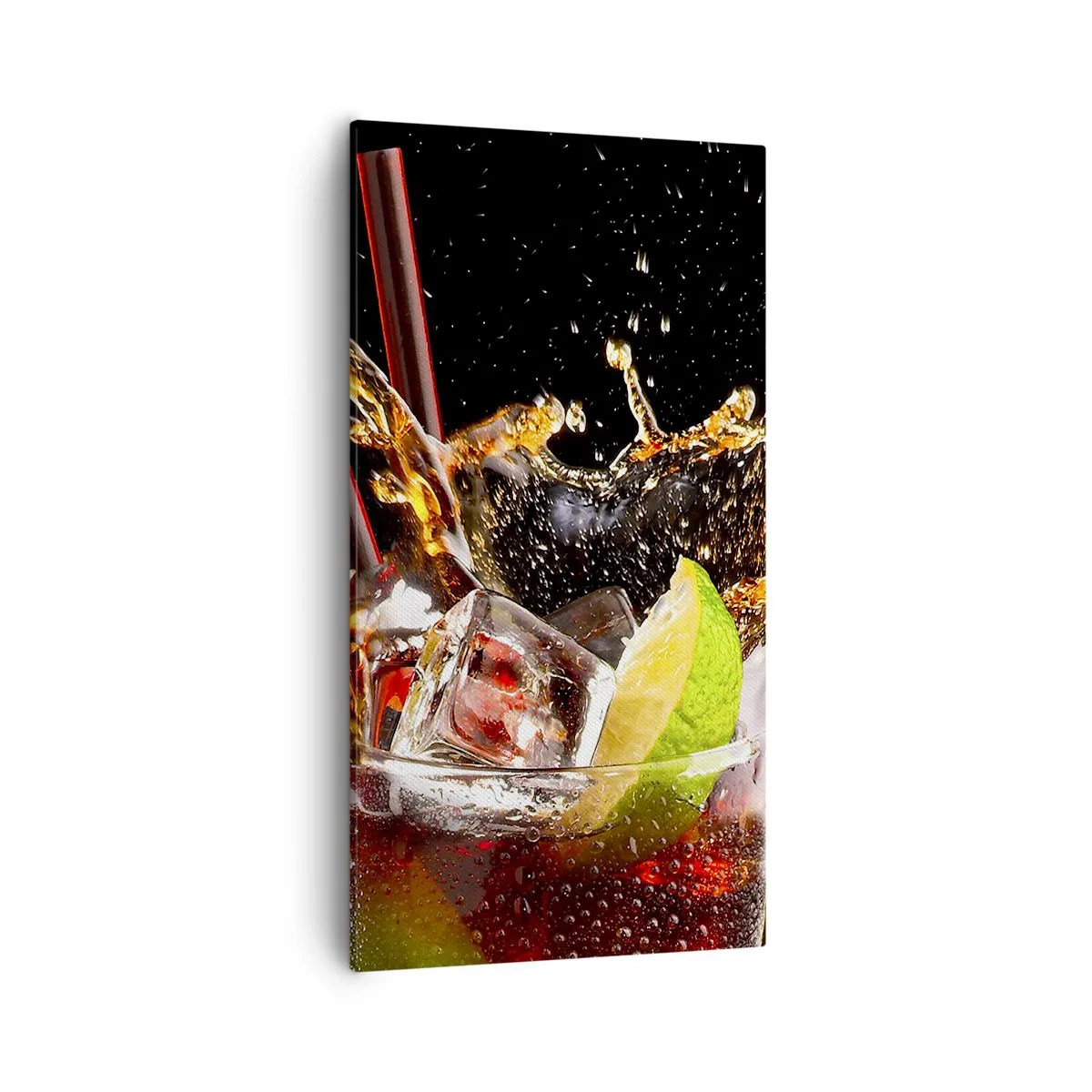 Tablou pe pânză - Bucurie și energie colorată - 55x100 cm