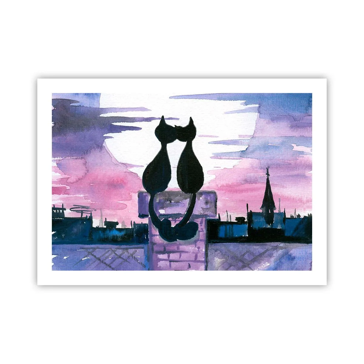 Poster - Rendez-vous sub lună - 70x50 cm