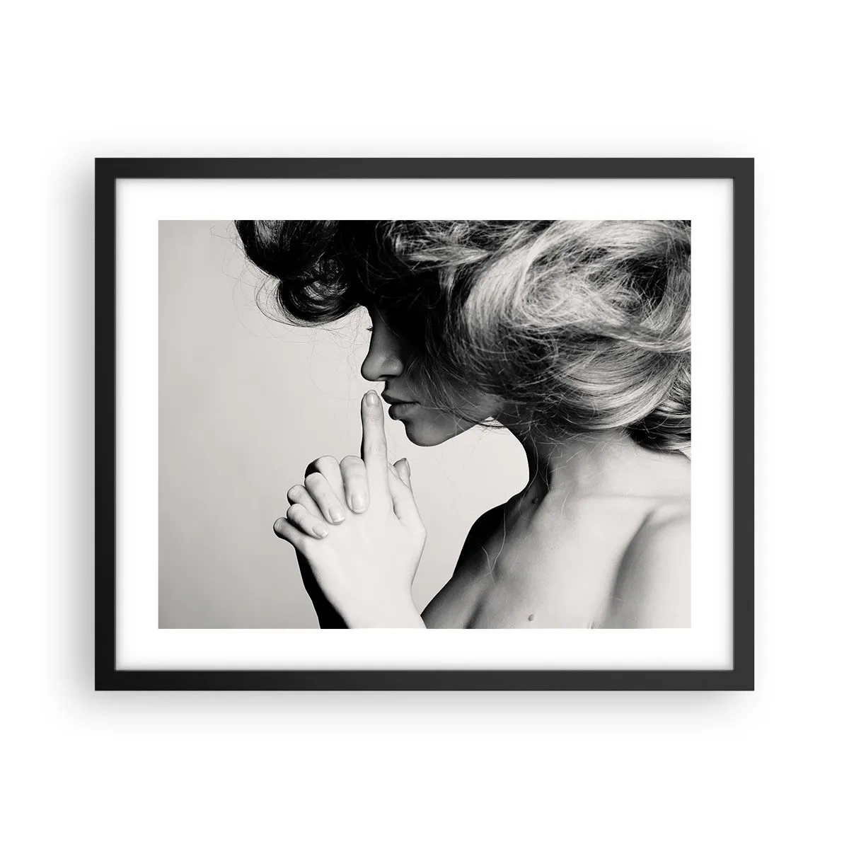 Poster în ramă neagră - Ascultă-te pe tine însuți - 50x40 cm
