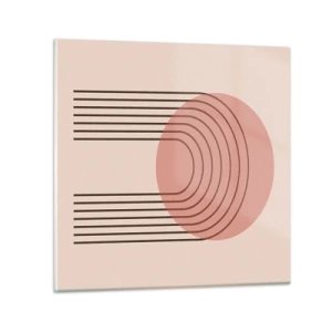 Tablou pe sticlă - Atracție irezistibilă - 40x40 cm