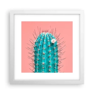 Poster în ramă albă - Doar privește - 30x30 cm