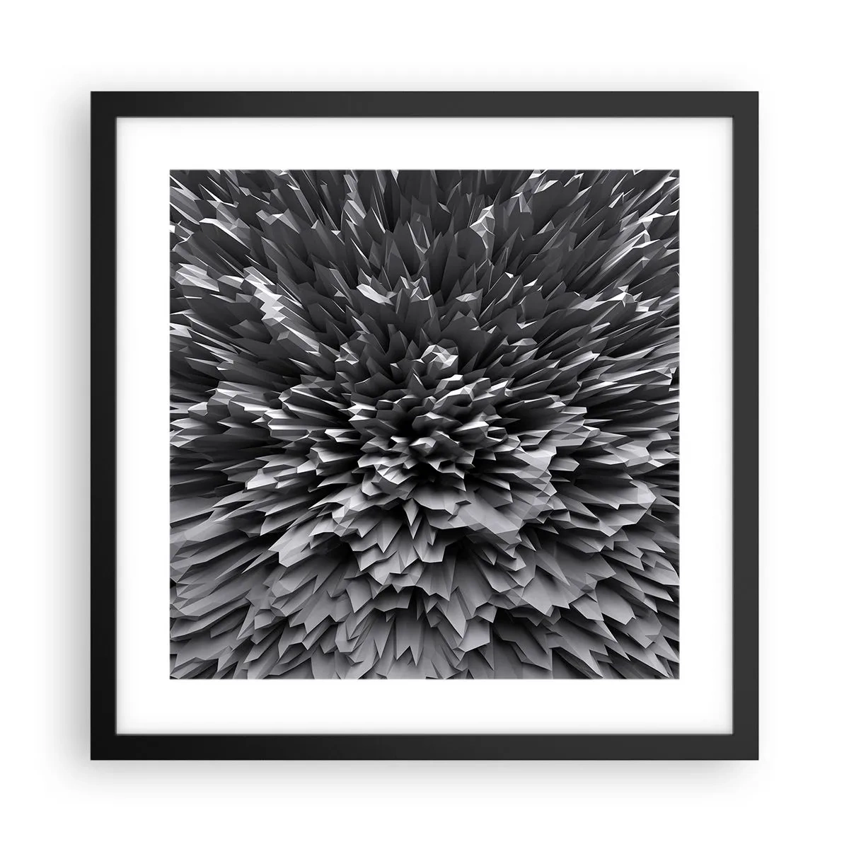Poster în ramă neagră - Mai ascuțit nu se poate - 40x40 cm