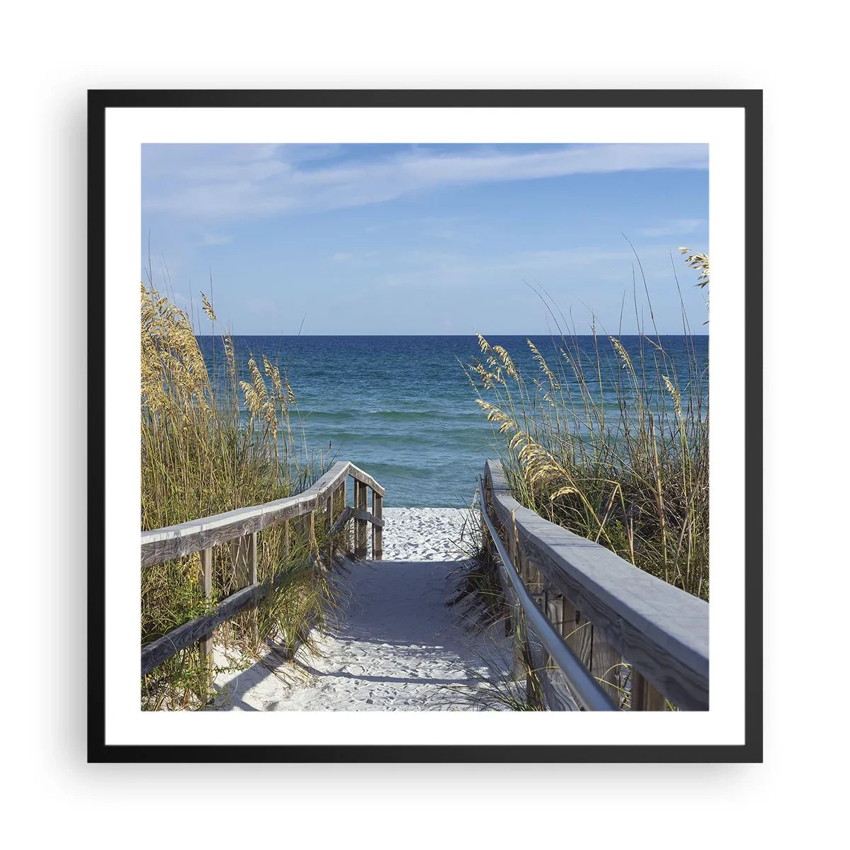 Poster în ramă neagră - În soare, în vânt - 60x60 cm