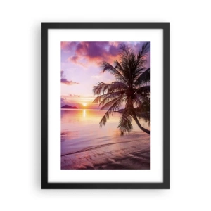 Poster în ramă neagră - Euforie până la orizont - 30x40 cm