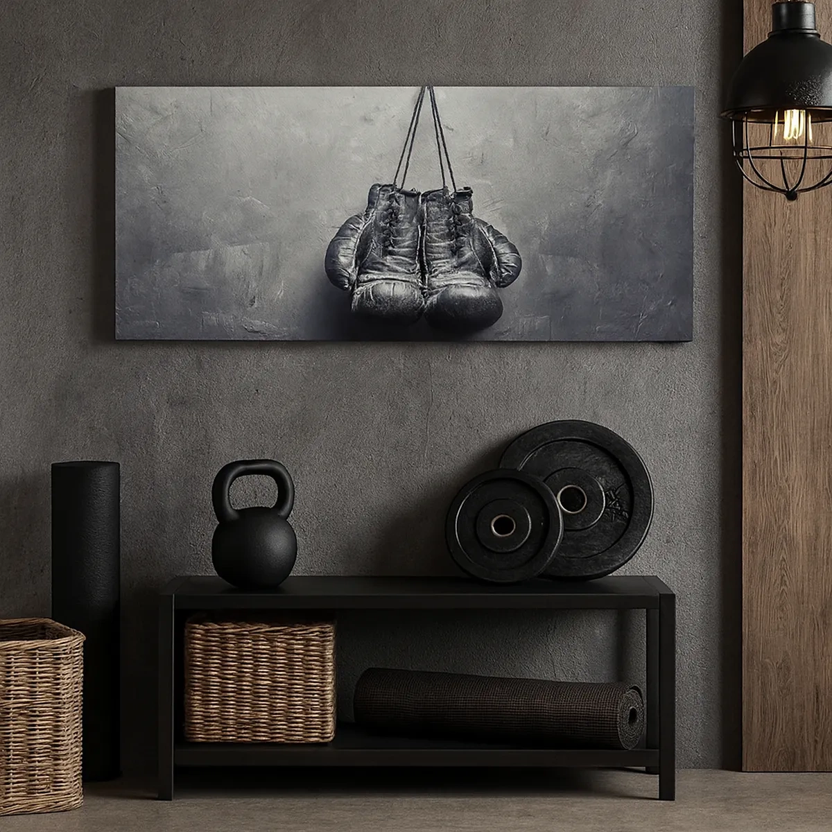 Tablou pe pânză - Timp de luptă și timp de pace - 30x30 cm