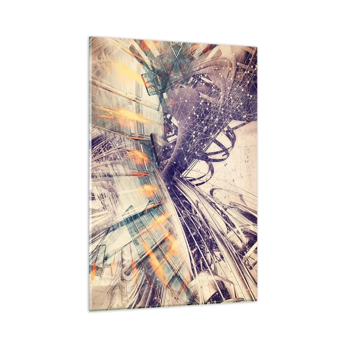 Tablou pe sticlă - În marea grabă - 80x120 cm