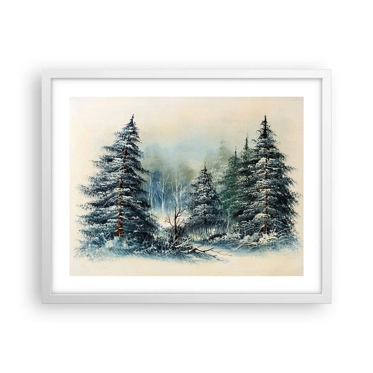 Poster în ramă albă - Gata pentru Crăciun - 50x40 cm