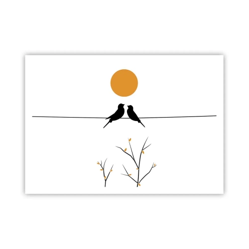 Poster - Seară cu privighetori - 100x70 cm