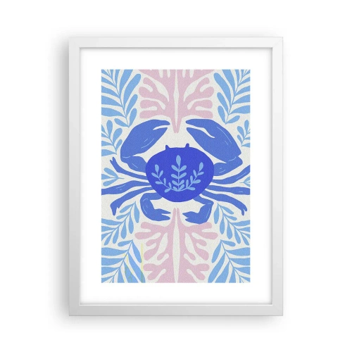 Poster în ramă albă - Ca o floare de mare - 30x40 cm