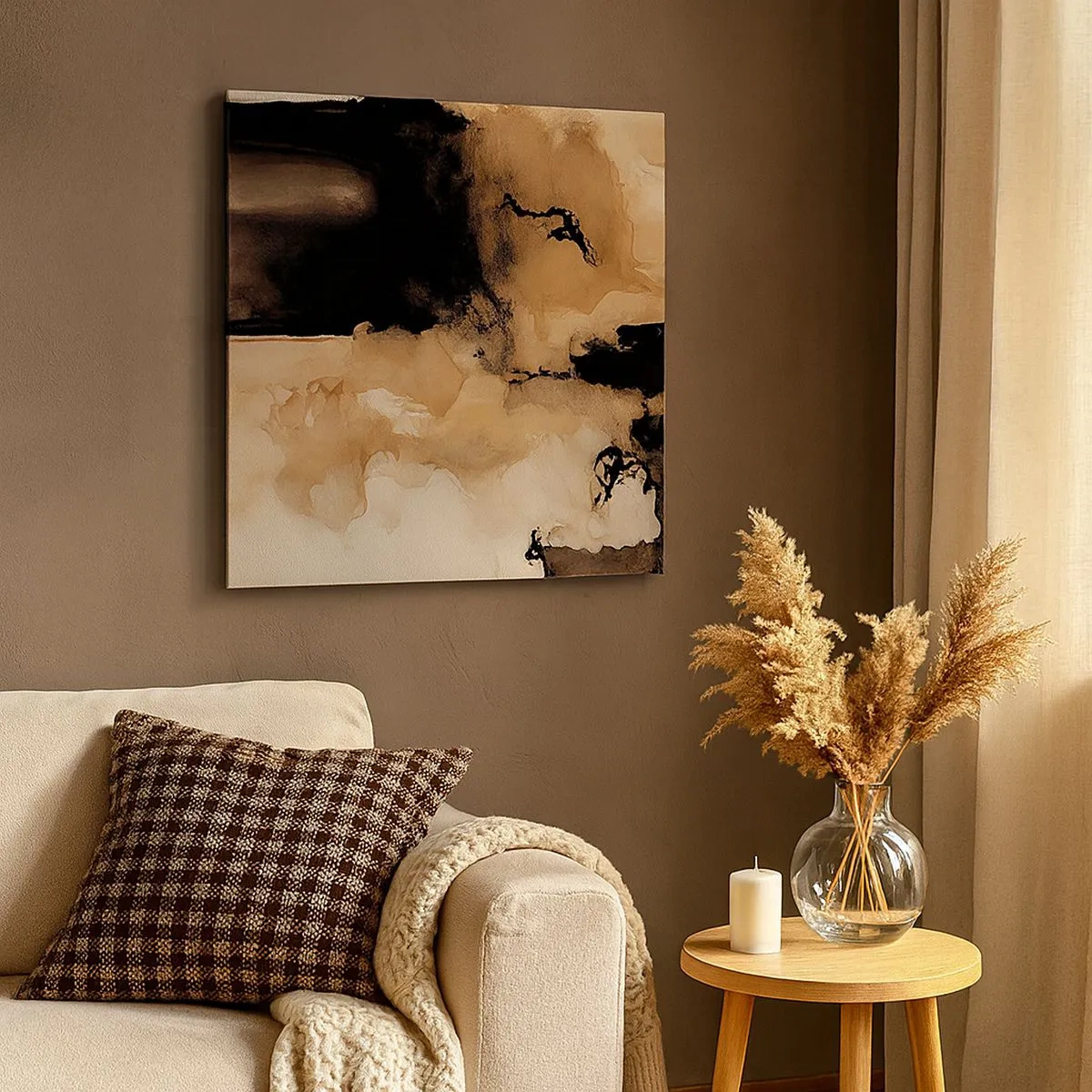 Tablou pe pânză - O abstractizare intrigantă - 30x30 cm