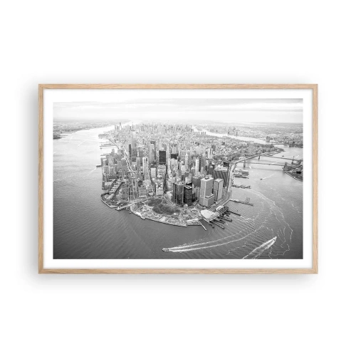 Poster în ramă de stejar deschis - Cum să nu iubești? - 91x61 cm