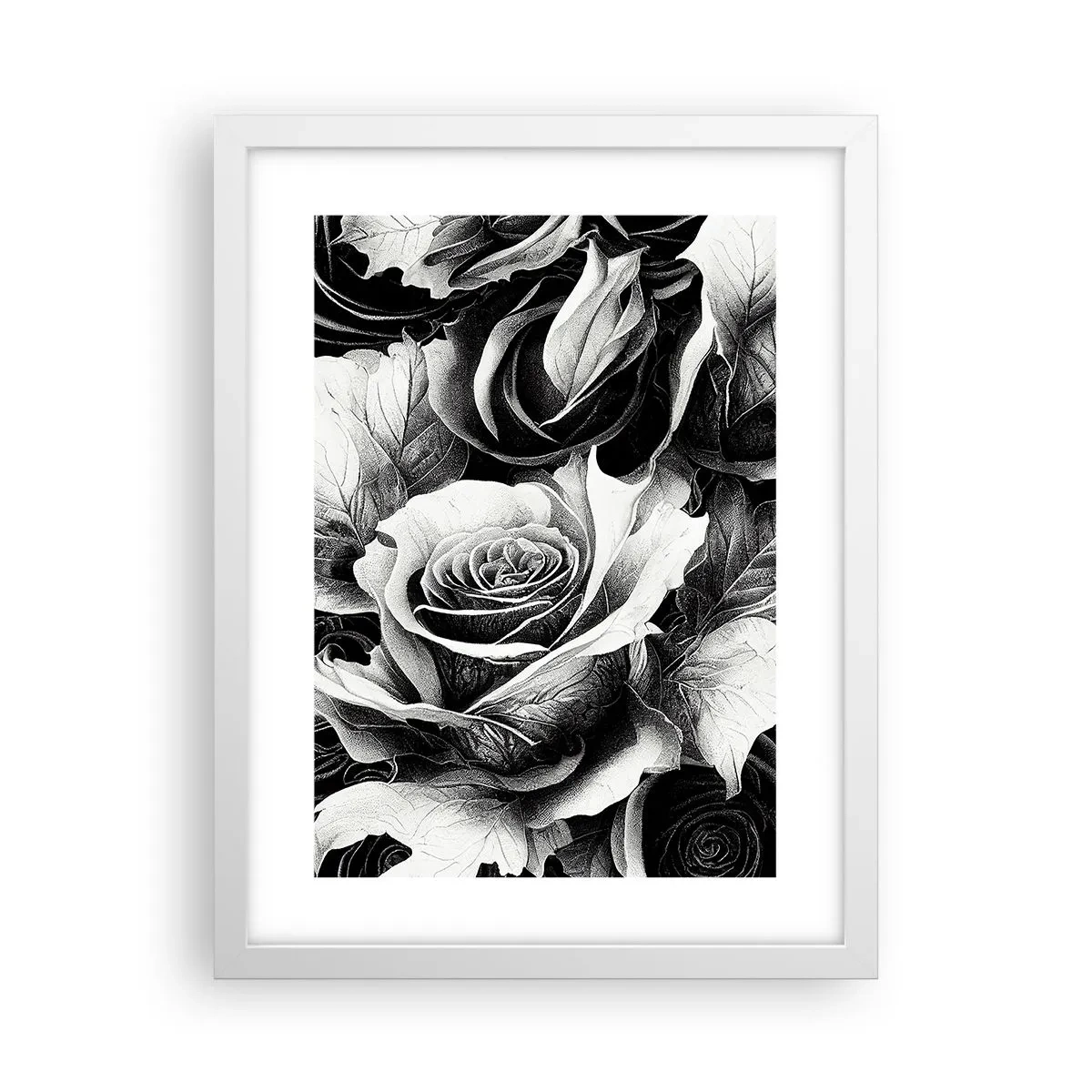 Poster în ramă albă - Mereu regina - 30x40 cm