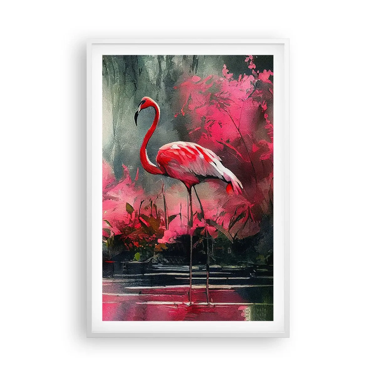 Poster în ramă albă - O lecție de farmec natural - 61x91 cm