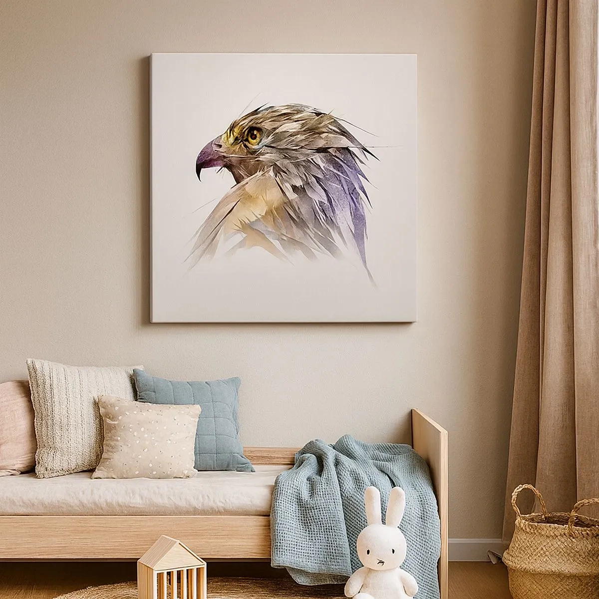 Tablou pe pânză - Portretul unui războinic - 30x30 cm