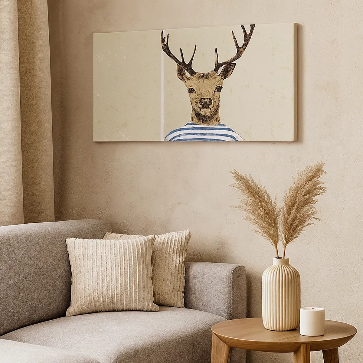 Tablou pe pânză - Pentru că îmi plac cămășile cu dungi! - 30x30 cm