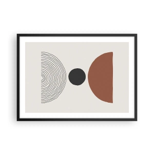 Poster în ramă neagră - În centrul atenției - 70x50 cm