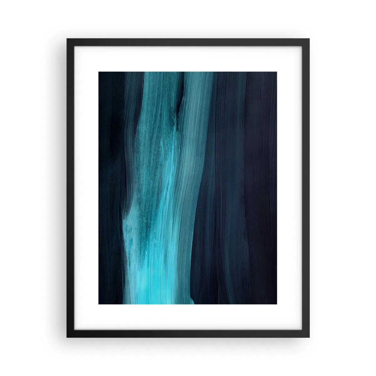 Poster în ramă neagră - Du-te cu fluxul - 40x50 cm