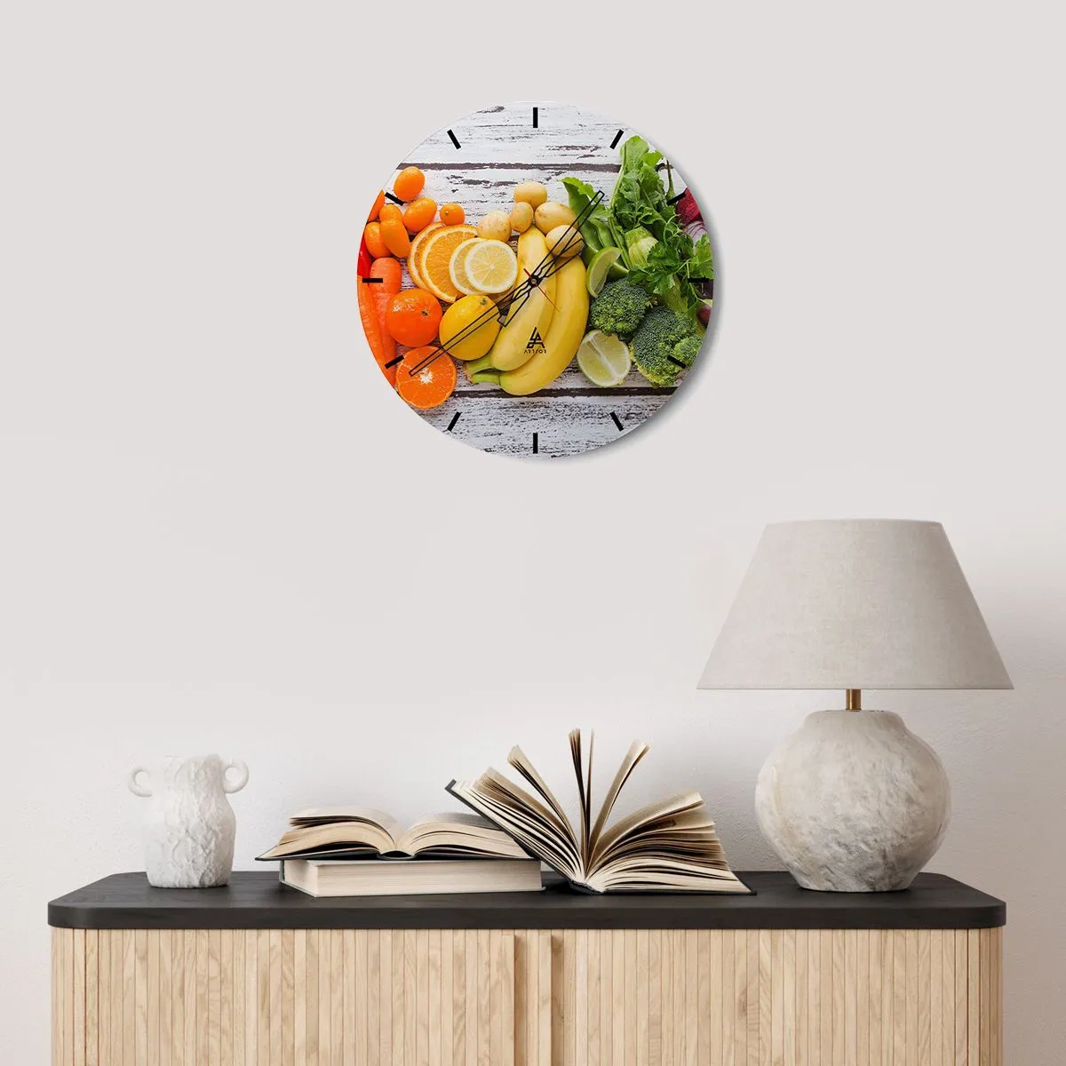 Ceas de perete - Ceas pe sticlă - Nu este de ajuns? - 40x40 cm