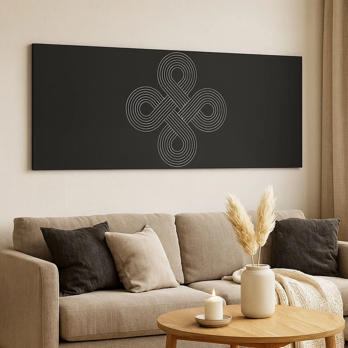 Tablou pe pânză - În spirit celtic - 100x40 cm