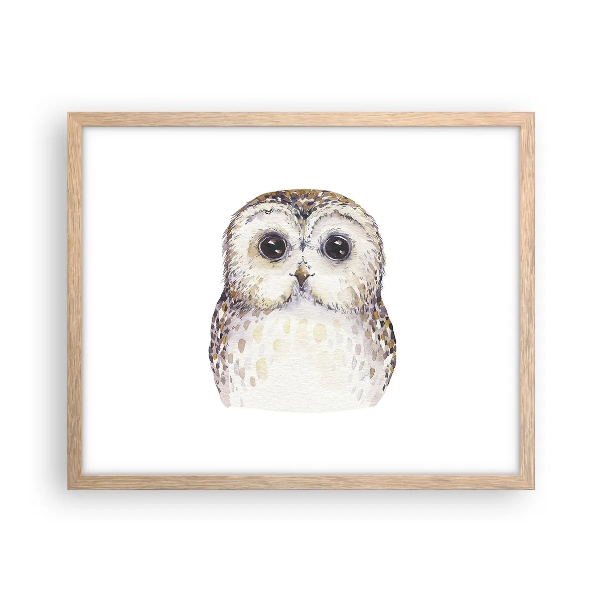 Poster în ramă de stejar deschis - Uită-te în ochii mei - 50x40 cm