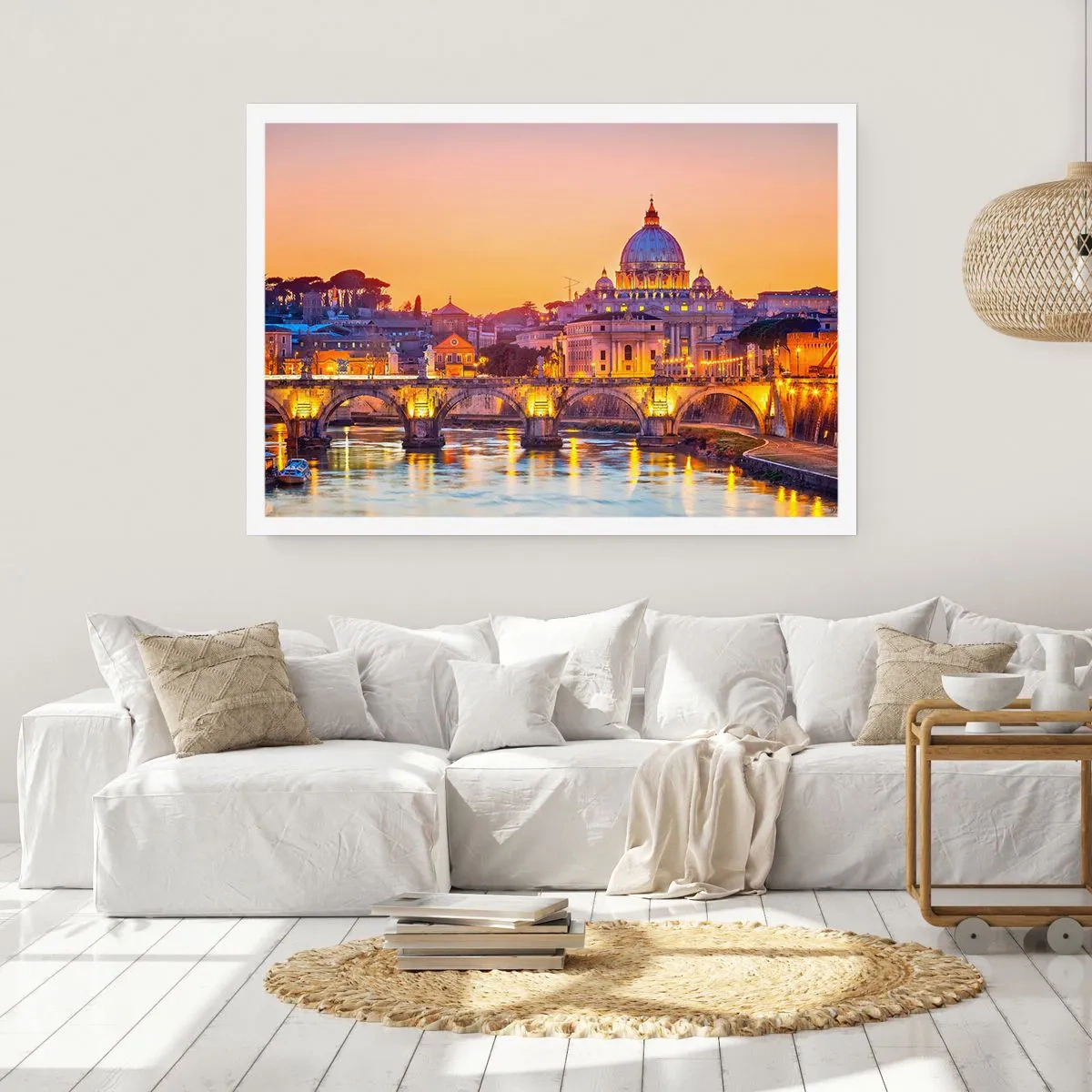 Poster - Amurg deasupra Orașului Etern - 70x50 cm