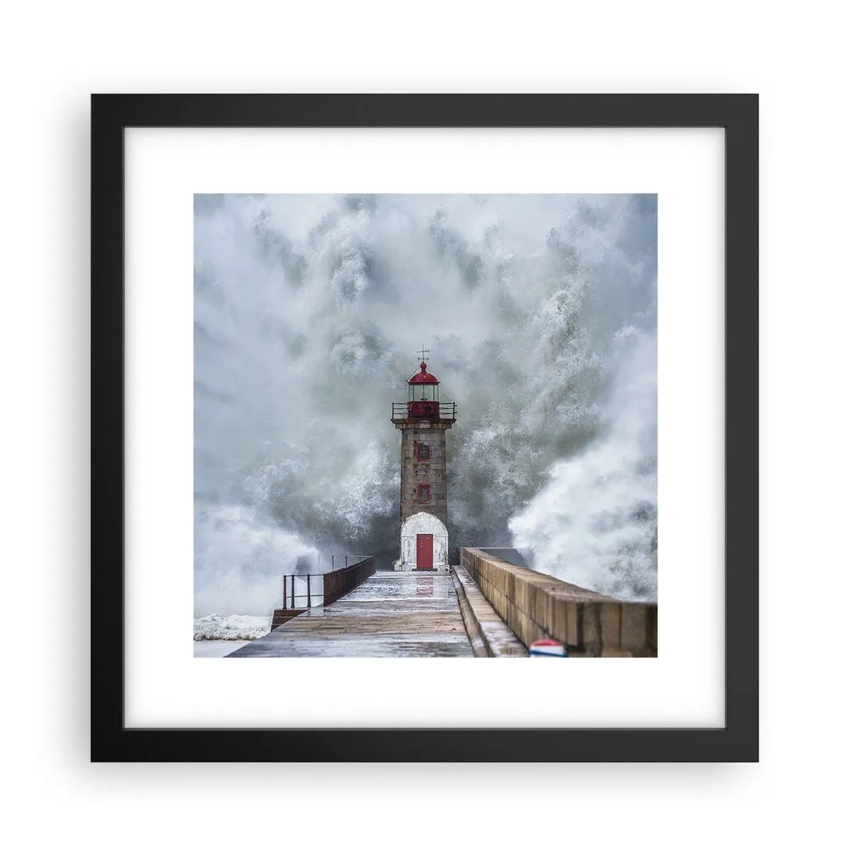 Poster în ramă neagră - Zgomotul apelor, sunetul vântului - 30x30 cm