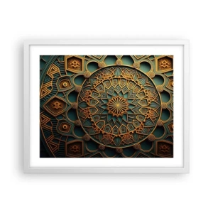 Poster în ramă albă - În stil arabic - 50x40 cm