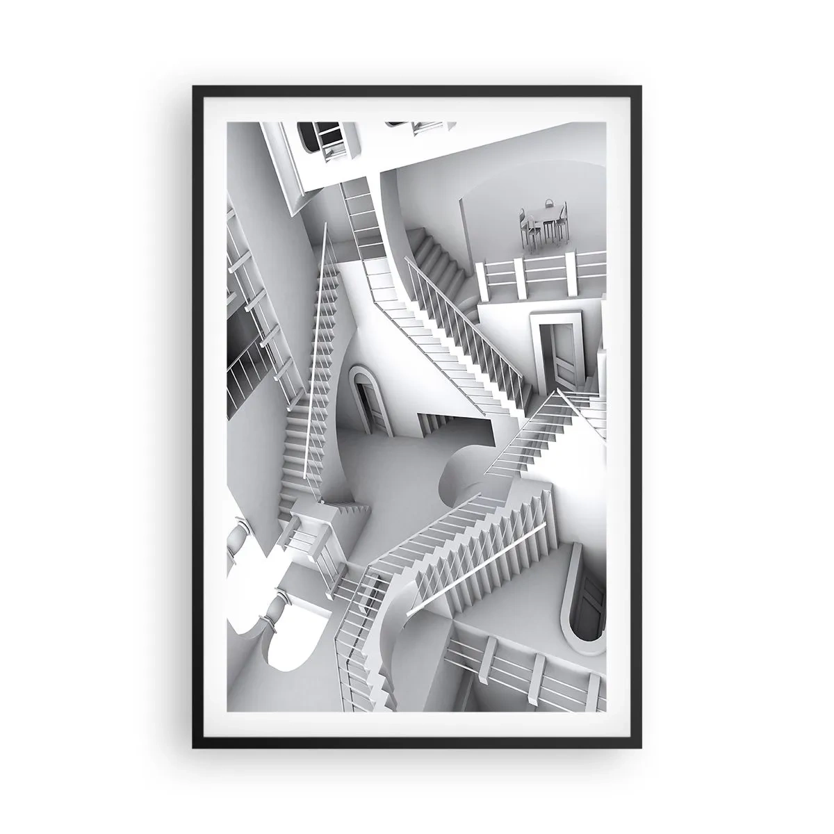 Poster în ramă neagră - Paradoxurile spațiului - 61x91 cm