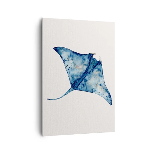 Tablou pe pânză - Viața în albastru - 70x100 cm