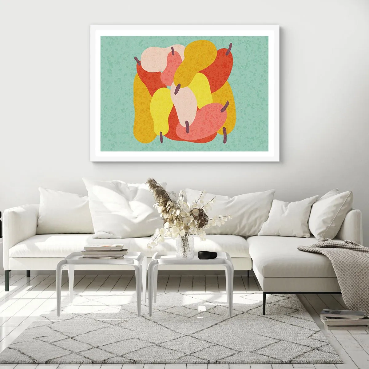 Poster în ramă albă - Gustă soarele de vară - 50x40 cm