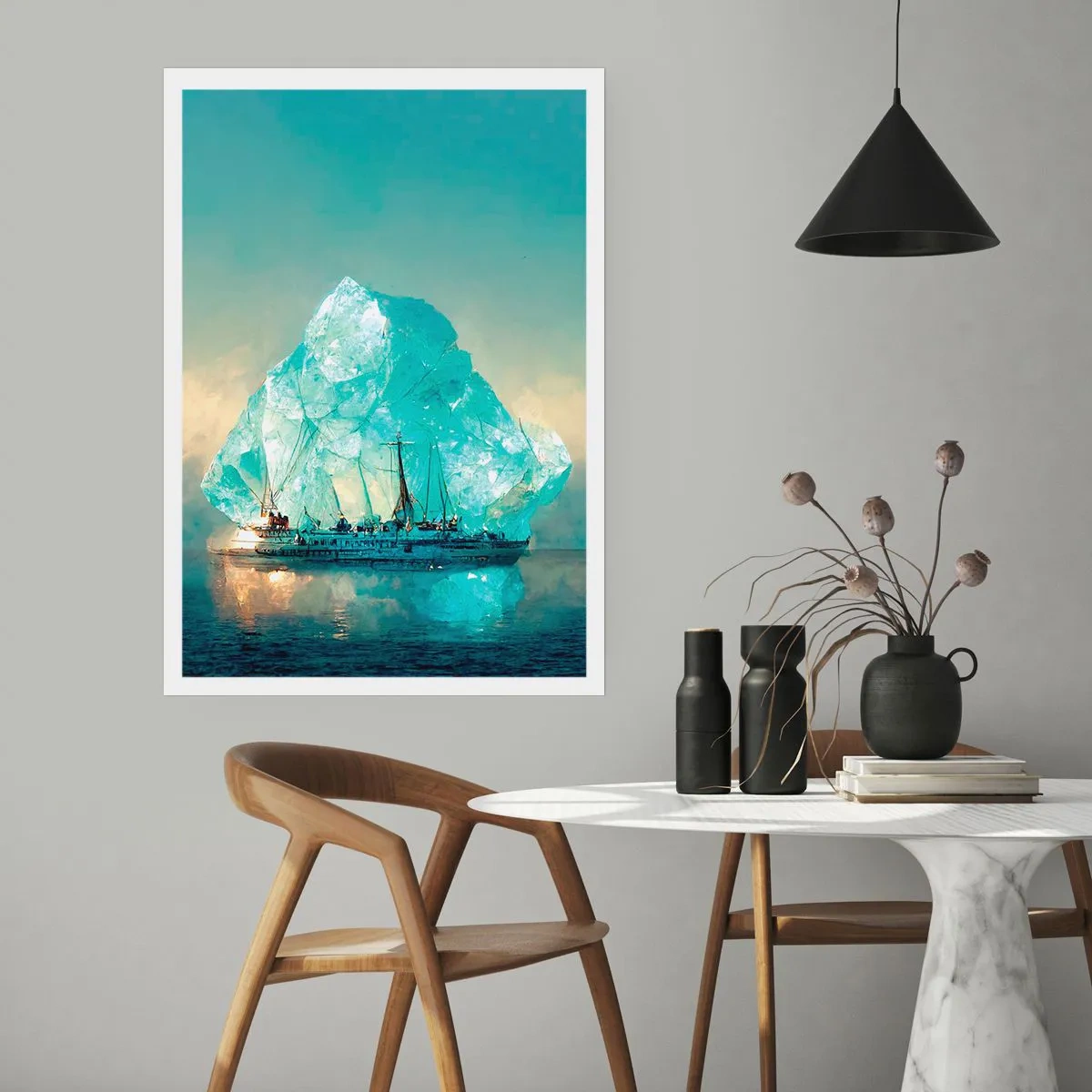 Poster - Diamant arctic - 70x100 cm