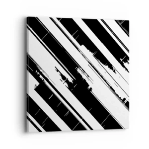 Tablou pe pânză - Compoziție intensă și dinamică - 40x40 cm