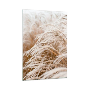 Tablou pe sticlă - Închinându-se la soarele toamnei - 50x70 cm