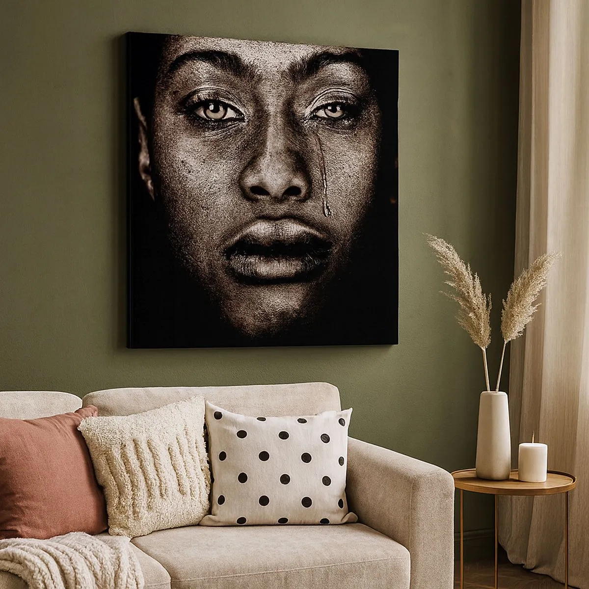 Tablou pe pânză - O singură lacrimă - 30x30 cm