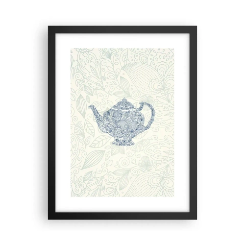 Poster în ramă neagră - Farmecul ceaiului - 30x40 cm
