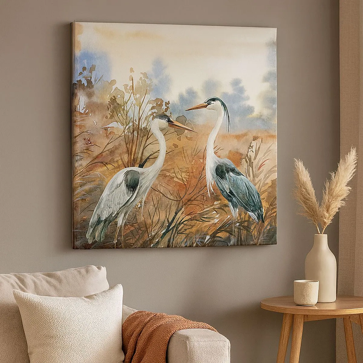 Tablou pe pânză - Încotro în toamnă? - 30x30 cm