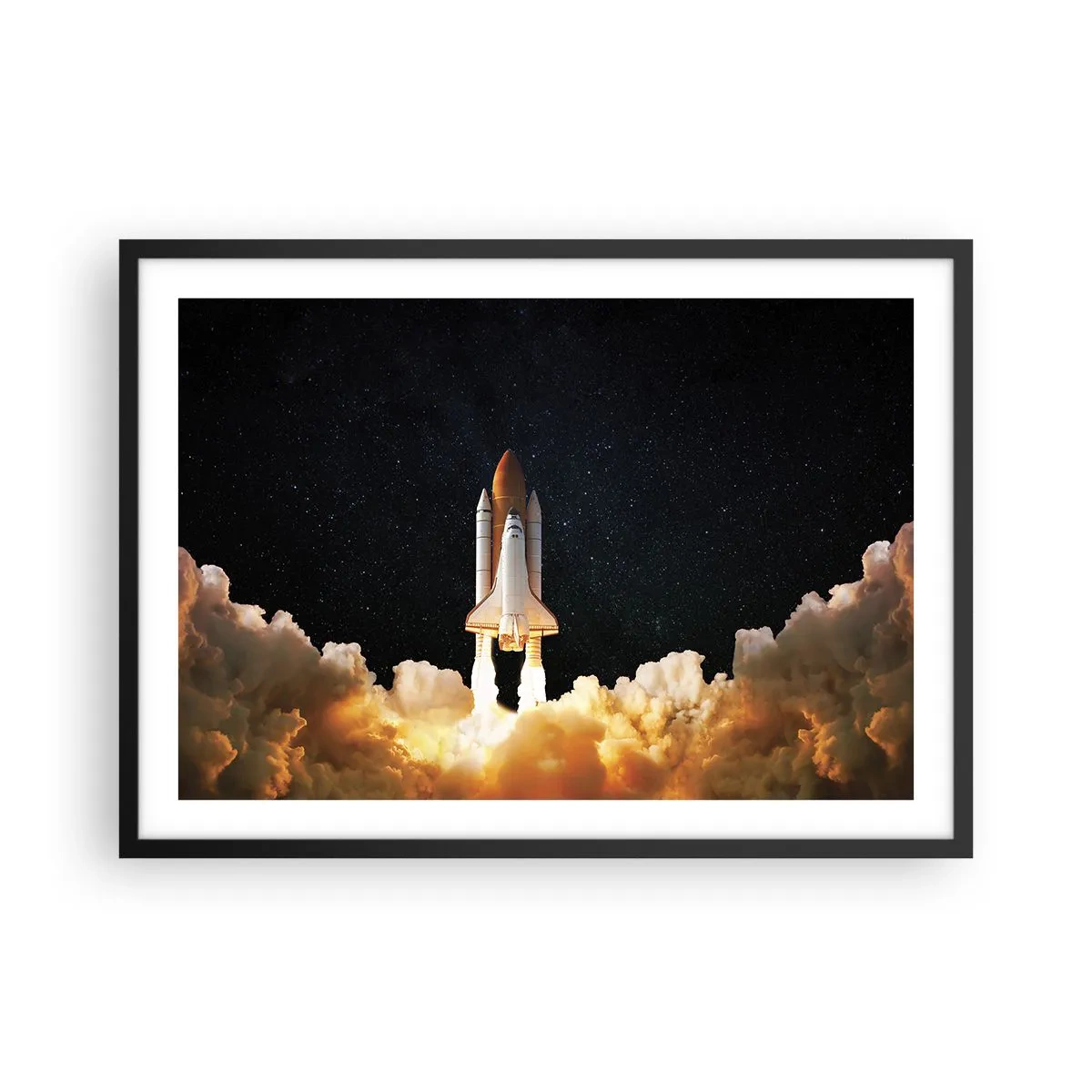 Poster în ramă neagră - Ad astra! - 70x50 cm